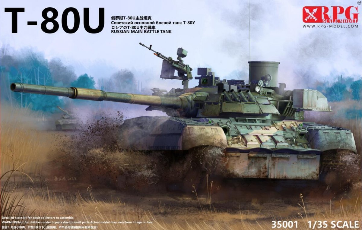 RPG Modèle 35001 Char de combat principal russe T-80U 1/35