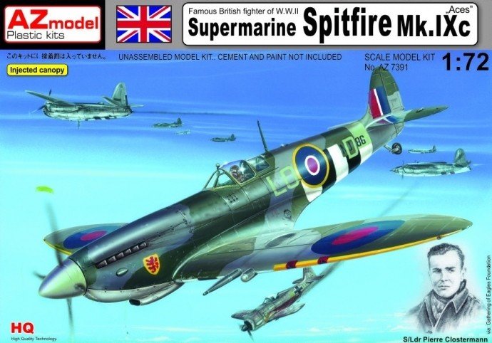 Maquette AZ AZ7391 Supermarine Spitfire Mk.IXc « As » (1/72)
