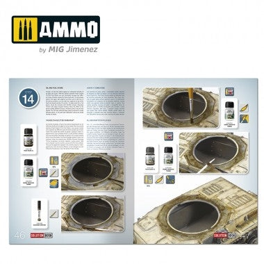 AMMO of Mig Jimenez 6602 SOLUTION BOOK 19 - Comment peindre les véhicules allemands DAK de la Seconde Guerre mondiale (anglais, espagnol, français, allemand) – immagine 6
