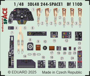 Eduard 3DL48244 Bf 110D SPACE EDUARD 1/48