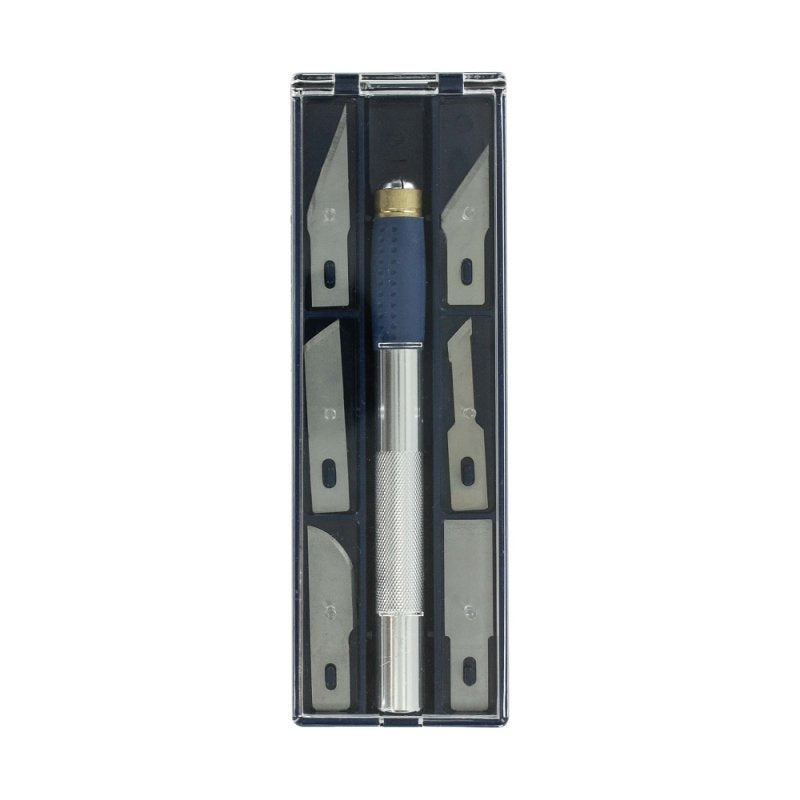 Ensemble de couteaux de précision à poignée souple Modelcraft PKN4302-S n° 2 (125 mm)