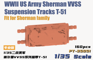 Heavy Hobby PT35051 Chenilles à suspension VVSS pour char Sherman T-51 de l&amp;#39;armée américaine (Seconde Guerre mondiale) au 1/35