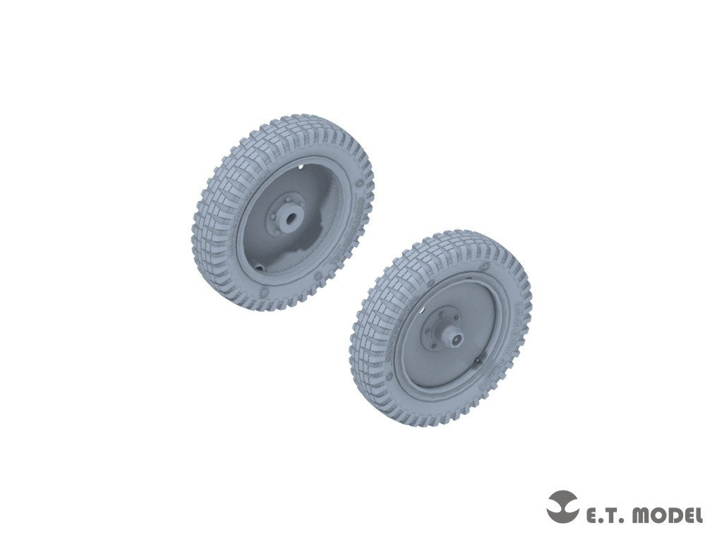ET Model P35-124 Roues avant affaissées pour maquette Dragon au 1/35 des Sd.kfz.250/Sd.kfz.10 allemands de la Seconde Guerre mondiale  – image 3