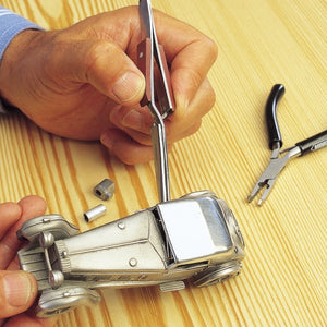 Pince à épiler à action inversée Modelcraft PTW1127, pointe droite/poignée en fibre (160 mm) – immagine 4