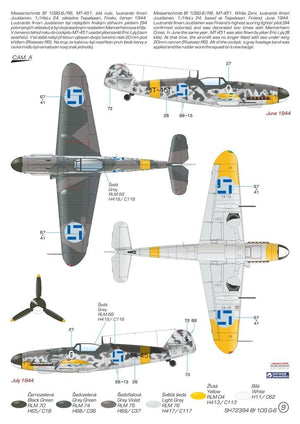 Special Hobby 72394 Messerschmitt BF-109G-6 « Mersu au-dessus de la Finlande » 1/72  – immagine 5
