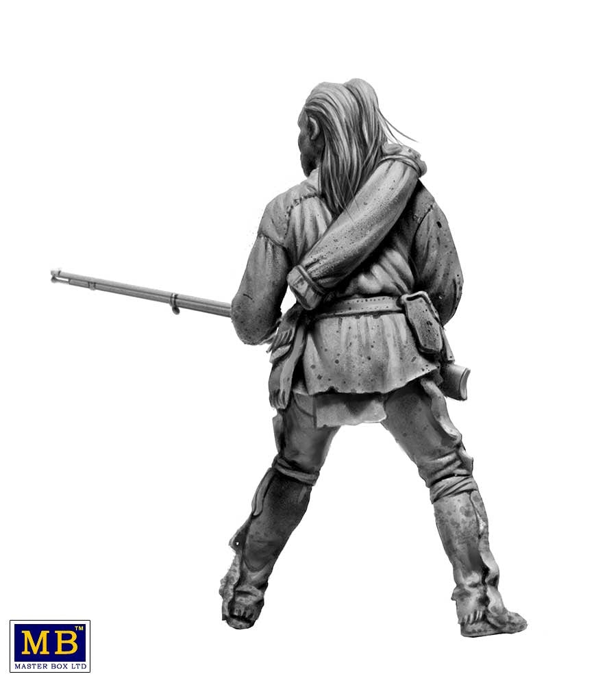 Master Box 35234 Les Mohicans. Série Guerres indiennes, XVIIIe siècle. Maquette n° 6, échelle 1/35 – image 5