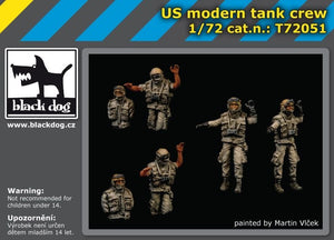 Équipage de char moderne américain Black Dog T72051 1/72  – immagine 2