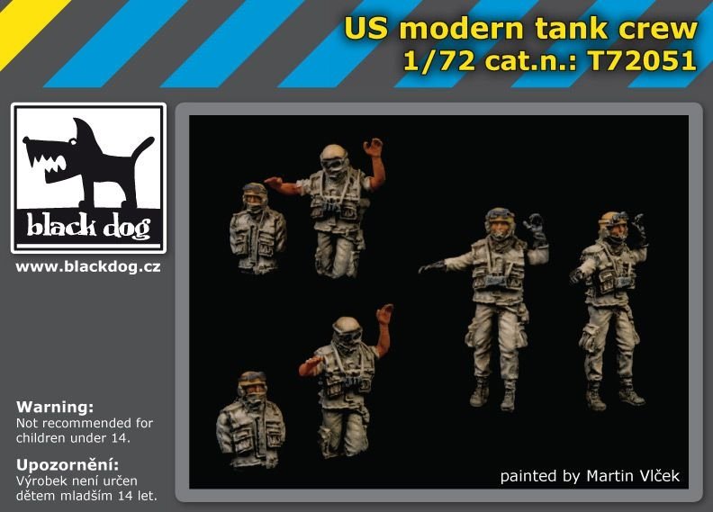 Équipage de char moderne américain Black Dog T72051 1/72  – immagine 2