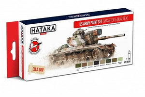 Kit de peinture Hataka HTK-AS99 pour l&amp;#39;armée américaine (Master&amp;amp;Dualtex) (8 x 17 ml)