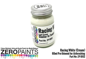 Peinture Zero Paints ZP-1052 Racing White (Crème claire) - Similaire à la TS7 60 ml