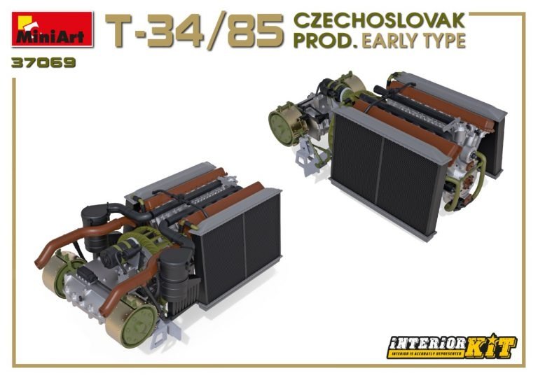 Miniart 37069 T-34/85 Production tchécoslovaque Type précoce 1/35 – immagine 16