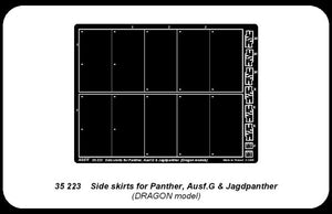 Aber 35223 Jupes latérales pour Panther Ausf.G et Jagdpanther (1/35) – immagine 4