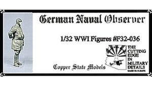 Maquette Copper State Models F32-036 Observateur naval allemand 1/32