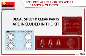 MiniArt 35639 ACCESSOIRES DE RUE AVEC LAMPES ET HORLOGES 1/35 – immagine 2