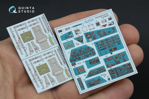 Intérieur imprimé en 3D et coloré sur papier décalcomanie Quinta Studio QD48570 Mi-24A (Trumpeter) 1/48 – Bild 2