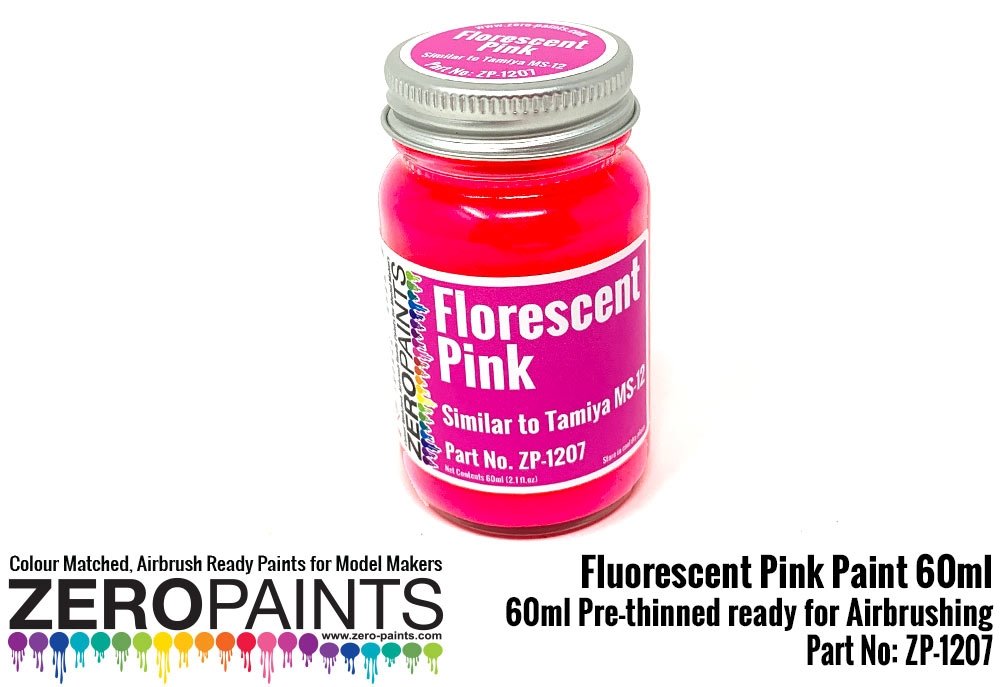 Peinture rose fluorescent Zero Paints ZP-1207 60 ml