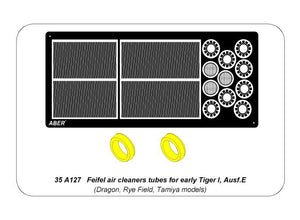 Tubes de filtre à air Aber 35A127 Feifel pour les premiers Tiger I, Ausf.E (Sd.Kfz.181) (1/35) – image 13