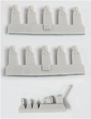 Pontos 35024FN USS BB-35 Texas 1945 Kit de détails (Pont couleur teck) 1/350 – image 10
