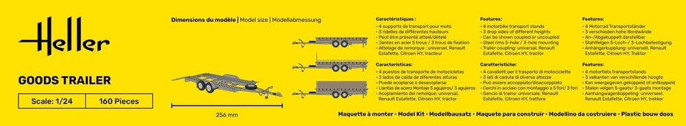 Kit de démarrage Heller 56778, remorque de marchandises 1/24 – Bild 6
