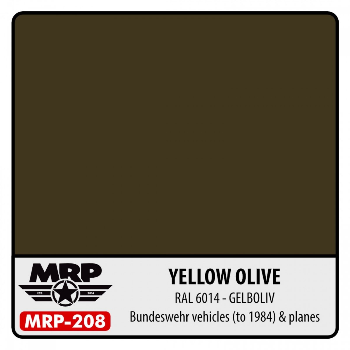Peinture MR. Paint MRP-208 Jaune Olive RAL 6014 30 ml