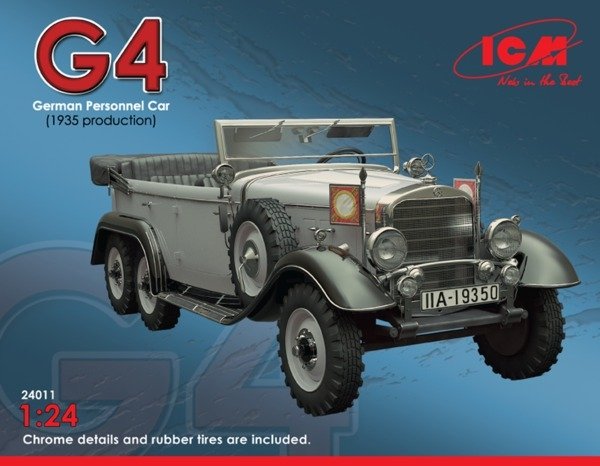 ICM 24011 Type G4 (Production de 1935) Voiture de transport de troupes allemande de la Seconde Guerre mondiale, échelle 1/24