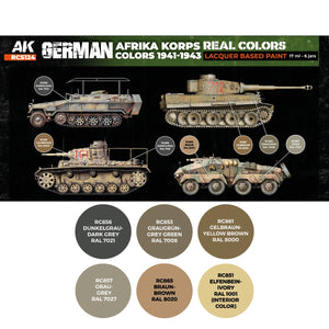 AK Interactive RCS124 Couleurs de l&amp;#39;Afrika Korps allemand 1941-1943 6x17ml – immagine 2