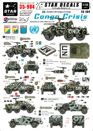 Star Decals 35-984 Crise du Congo 1 1/35