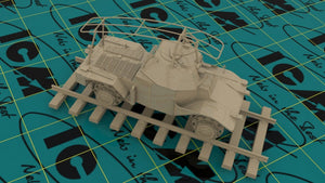 ICM 35376 Panzerspahwagen P 204 (f) Railway, véhicule blindé allemand de la Seconde Guerre mondiale (1/35) – Bild 2