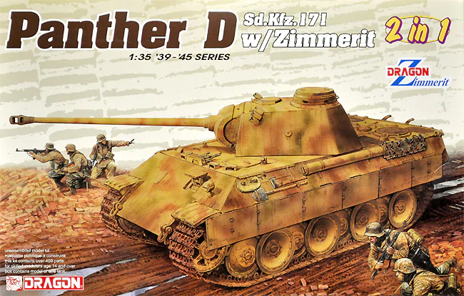 Dragon 6945 Pz.Kpfw. V Sd.Kfz. 171 Panthère Ausf. D avec Zimmerit 2 en 1 1/35