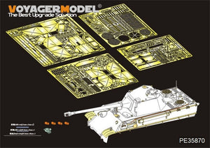 Plan de conception de base du prototype de Panther II allemand de la Seconde Guerre mondiale, modèle Voyager PE35870, pour AMUSING HOBBY, échelle 1/35