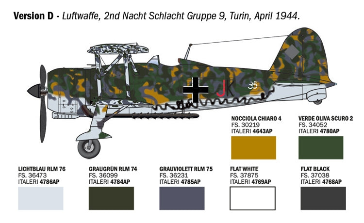 Italeri 2842 FIAT CR.42 Falco Assault / Night Fighter 1/48