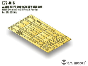 Ailes ET Model E72-016 pour StuG.III Ausf.G allemand de la Seconde Guerre mondiale (kit DRAGON 1/72) – Bild 3