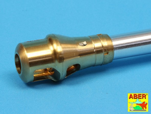Aber 16L-09 Frein de bouche tardif pour le canon utilisé sur la version tardive du char Tiger I, Tiger II (tourelle Henschel) / Frein de bouche tardif utilisé sur le canon allemand de 8,8 cm des Tiger I et Tiger II (tourelle Henschel) à l&amp;#39;échelle 1/16 – image 8