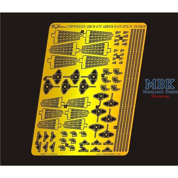 Flyhawk FH350139 Ensemble de mâts pour porte-avions IJN de la Seconde Guerre mondiale IV 1/350