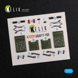 Décalcomanies 3D pour l&amp;#39;intérieur du F-15E KELIK K72111, compatibles avec la maquette Academy au 1/72 – image 2