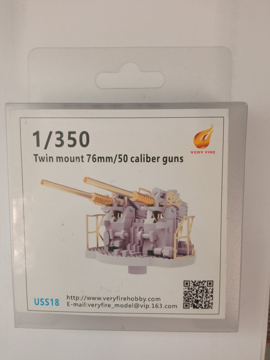 Canon métallique Very Fire USS18 USS pour classe MONTANA 1/350