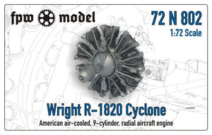 Maquette FPW 72N802 Wright R-1820 Cyclone (Complète) 1/72