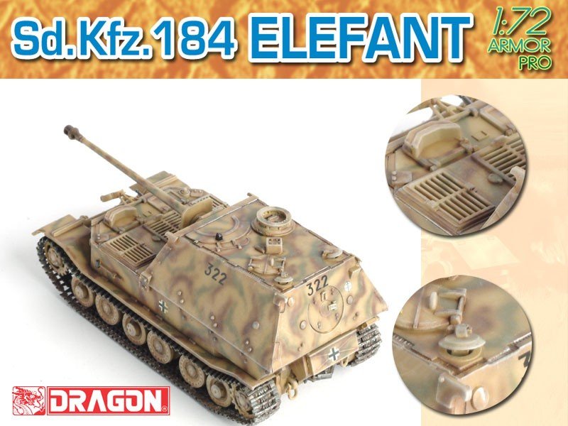 Dragon 7253 Sd.Kfz.184 Éléphant (1/72) – immagine 5