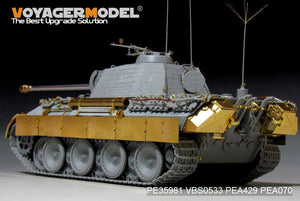 Maquette Voyager PE35981 Char Panther A allemand de la Seconde Guerre mondiale (modèle de base) pour TAKOM au 1/35 – Bild 4