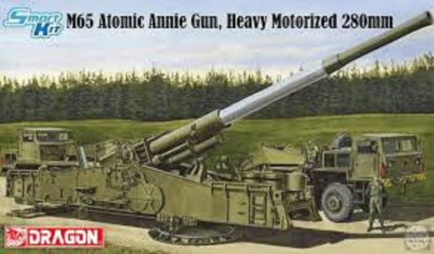 Dragon 7484 M65 Canon Atomic Annie Lourd Motorisé 280mm (1/72)