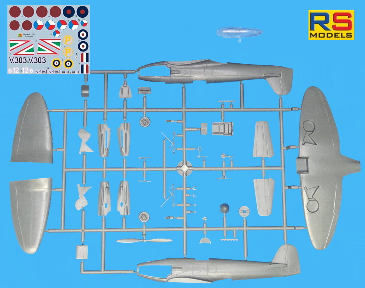 RS Models 92316 Heinkel He-112B WWII German Fighter 1/72 – zdjęcie 5