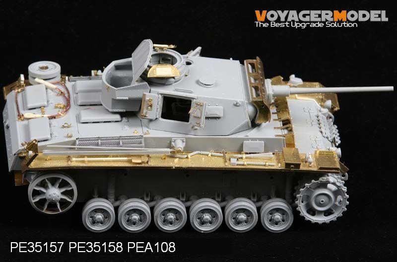 Maquette Voyager PE35157 Pz.KPfw. III Ausf J de la Seconde Guerre mondiale (pour DRAGON 6394) 1/35 – image 4