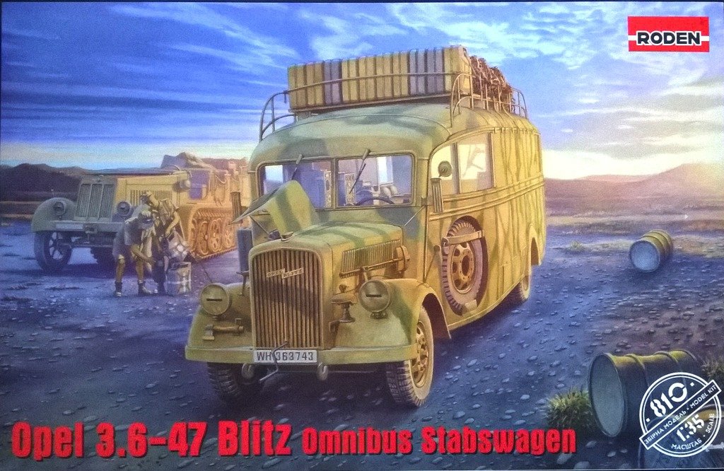 Roden 810 Opel 3.6-47 Omnibus Staffwagen 1/35
