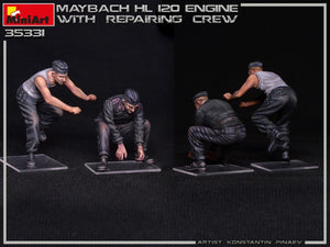 Miniart 35331 Moteur Maybach HL 120 pour chars Panzer III/IV avec équipe de réparation 1/35 – image 10