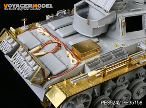 Voyager modèle PE35242 seconde guerre mondiale allemand Pz.Kpfw.III Ausf.N spz.Abt 501 Afrika pour DRAGON 6431 1/35 – imagen 5
