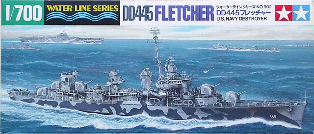 Tamiya 31902 Destroyer DD-445 Fletcher de l&amp;#39;US Navy au 1/700