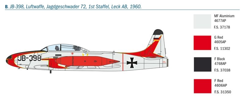 Italeri 1444 T-33A SHOOTING STAR 1/72  – immagine 8