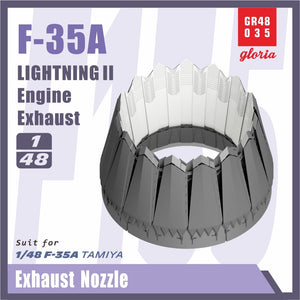 Buse d&amp;#39;échappement Gloria GR48035 F-35A TAMIYA 1/48