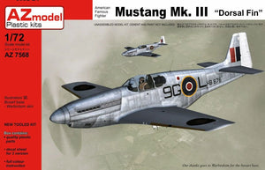 Aileron dorsal AZmodel AZ7568 Mustang Mk.III 1/72