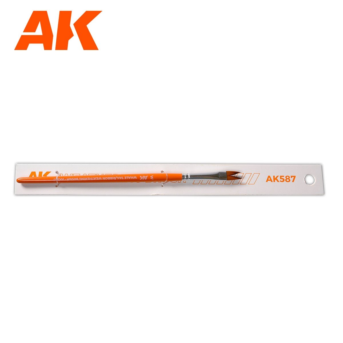 AK Interactive AK587 WHALE TAIL/RIBBON WEATHERING BRUSH – zdjęcie 2